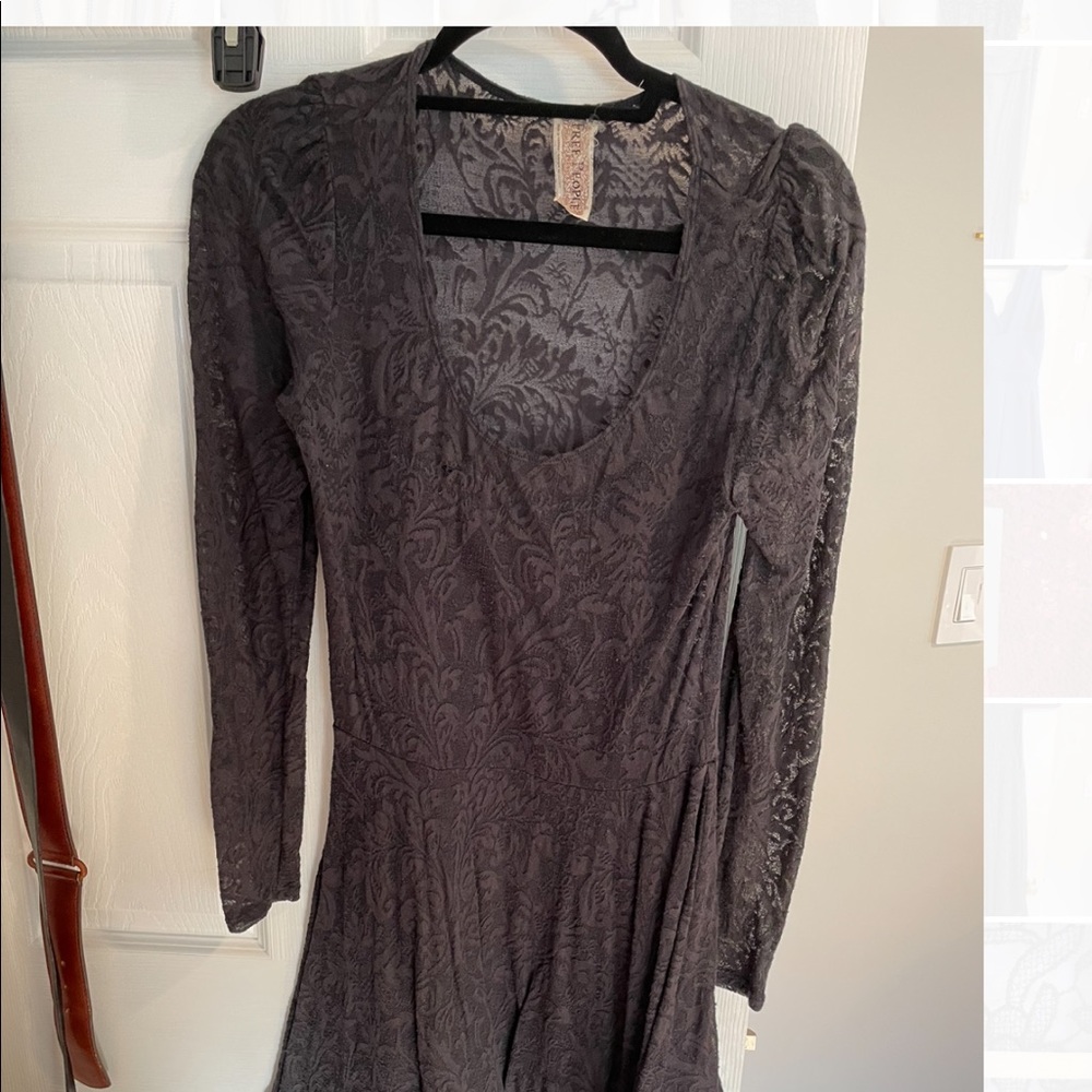 BLACK LACE FREE PEOPLE DRESS